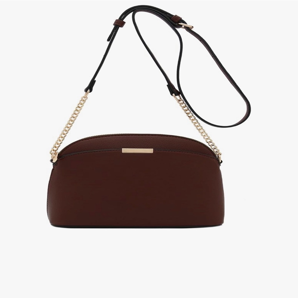 Elegant Brown Dome Crossbody Bag, NWT!! - Picture 2 of 7